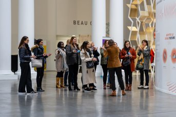 photo des référents au Palais des Beaux-Arts