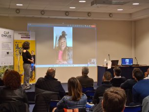 Alexandra Nouchet nous partage en visioconférence son parcours sportif et professionnel