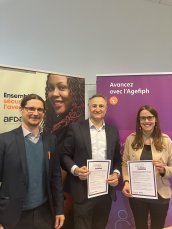 Les représentants de l'Afdas et l'Agefiph