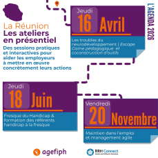 3 ateliers les 16 avril, 18 juin et 20 novembre 2026 à La Réunion en présentiel