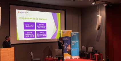 amphithéâtre, avec deux chargés d'études et de développement à l'AGEFIPH Bourgogne-Franche-Comté  