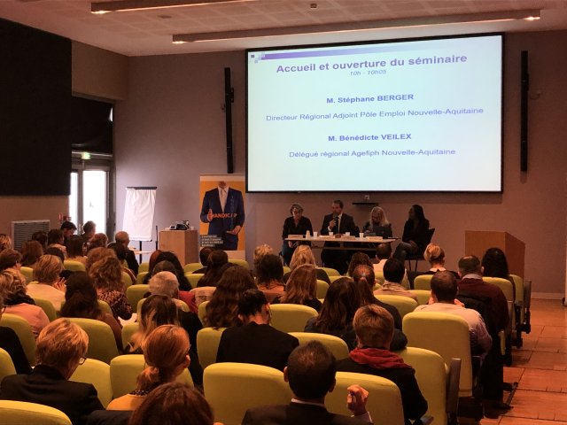 Conférence séminaire Pôle emploi - Agefiph 3 octobre 2019 Niort