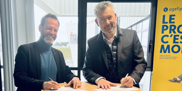 Julien Crespin, DRH de Weldom et Ivan Talpaert, Délégué Régional Hauts-de-France Agefiph