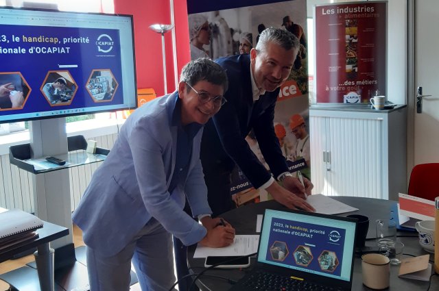 Martine Allart Demuy, Déléguée Régionale Hauts de France et Normandie et Ivan Talpaert, Délégué Régional de l’AGEFIPH