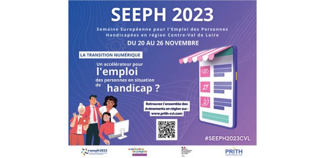 Semaine Européenne pour l'Emploi des Personnes Handicapées en région Centre-Val de Loire du 2à au 26 Novembre.