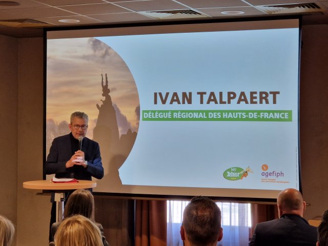 Ivan TAMPAERT présente les enjeux d'un appui de l'Agefiph