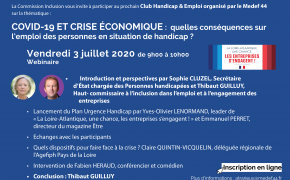 Invitation pour le Club Handicap & Emploi 3 juillet 2020