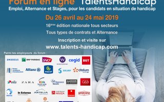 Affiche forum en ligne Talents Handicap