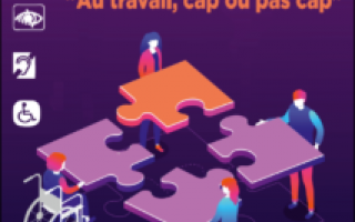 Puzzle en 4 morceaux tenus par 4 personnes 