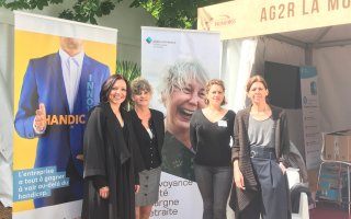 Présence Agefiph sur le stand AG2R La Mondiale - BNP Paribas Primrose