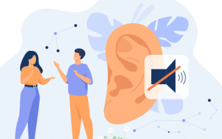 Illustration d'un groupe de personnes malentendantes qui parlent avec les mains