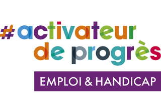 Logo activateur de progrès : #activateur de progrès. Emploi et handicap