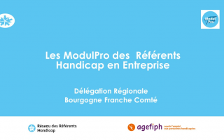 Les Modul'Pro des référents handicap en Entreprise - Délégation régionale Bourgogne-Franche-Comté