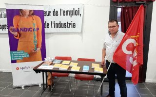 Photo d'un des collaborateurs présent sur le stand Agefiph