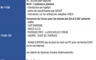 programme de la matinée