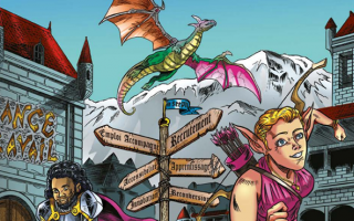 Le visuel est une partie du dessin qui illustre la couverture du hors-série, 20e édition, 2022/2023  du magazine " Être emploi, handicap et prévention ". C'est un dessin de bande dessinée. Sur la partie sélectionnée on voit 2 personnages, un homme et une femme. Ils sont sur une place avec un panneau SEEPH qui indique plusieurs directions. Les directions sont : recrutement, emploi accompagné, accessibilité , apprentissage, innovation, reconversion. Sur l'un des immeubles de la place est écrit France travail.