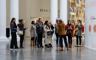 photo des référents au Palais des Beaux-Arts