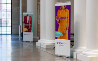 Image des kakemonos Agefiph au Palais des Beaux-Arts