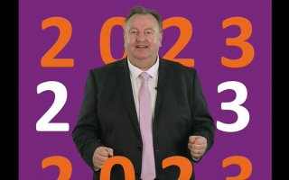 Christophe Roth, président de l'Agefiph présente les voeux 2023. Capture d'écran de la vidéo.