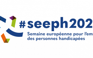 Logo 2023 Semaine européenne pour l'emploi des personnes handicapées - commun LADAPT, Agefiph, FIPHFP