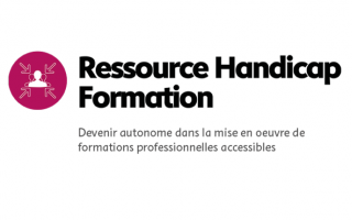 Logo de la Ressource handicap formation "Devenir autonome dans la mise en oeuvre de formations professionnelles accessibles"