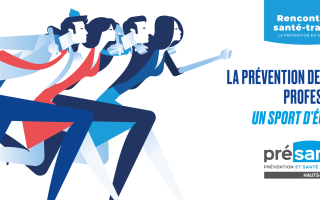 bannière avec le logo des rencontres représentant 4 salariés, 2 femmes et 2 hommes qui court en se tenant par les épaules