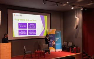 amphithéâtre, avec deux chargés d'études et de développement à l'AGEFIPH Bourgogne-Franche-Comté  